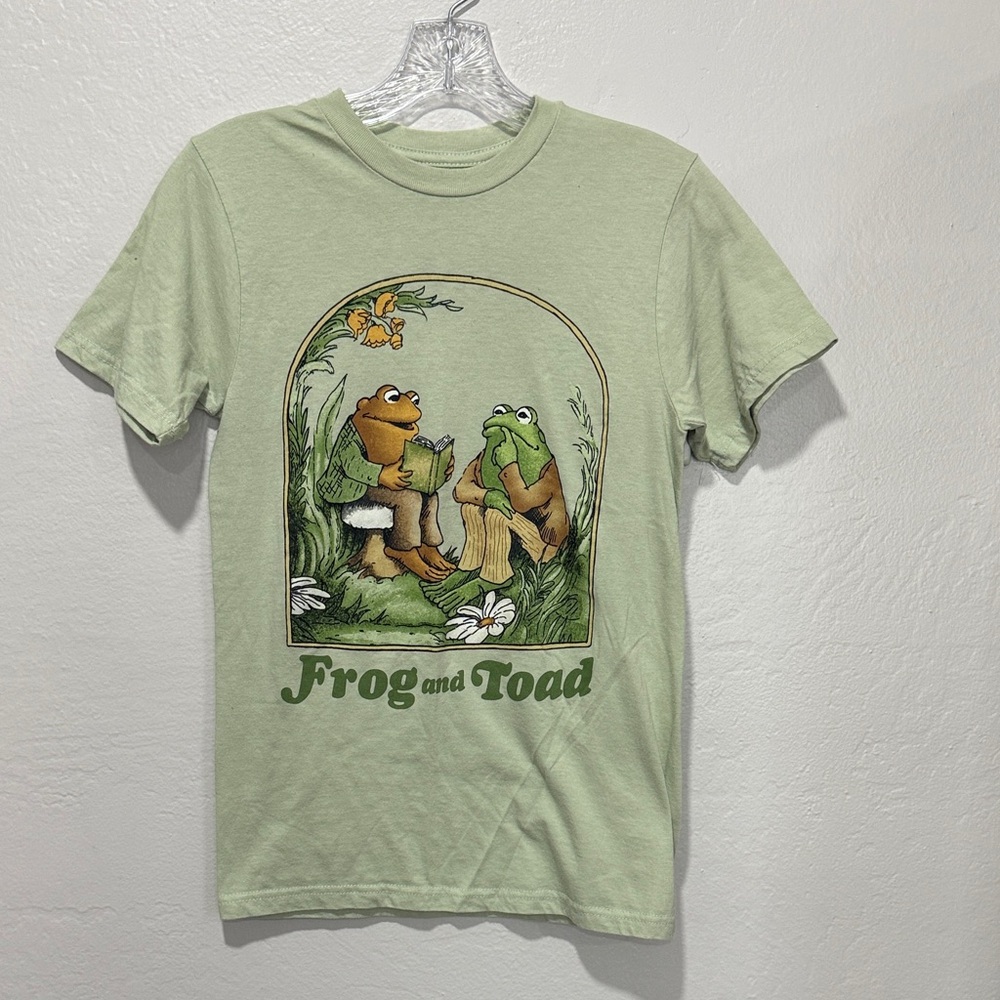 Frog and Toad Graphic Short Sleeve Tee - Light Green